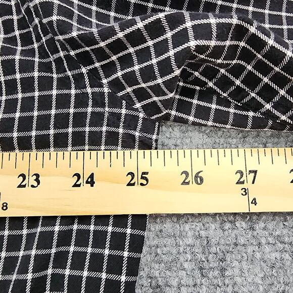 J Crew Shirt Mens Large Black White Check Long Sleeve Casual Button Down Preppy - Picture 6 of 15